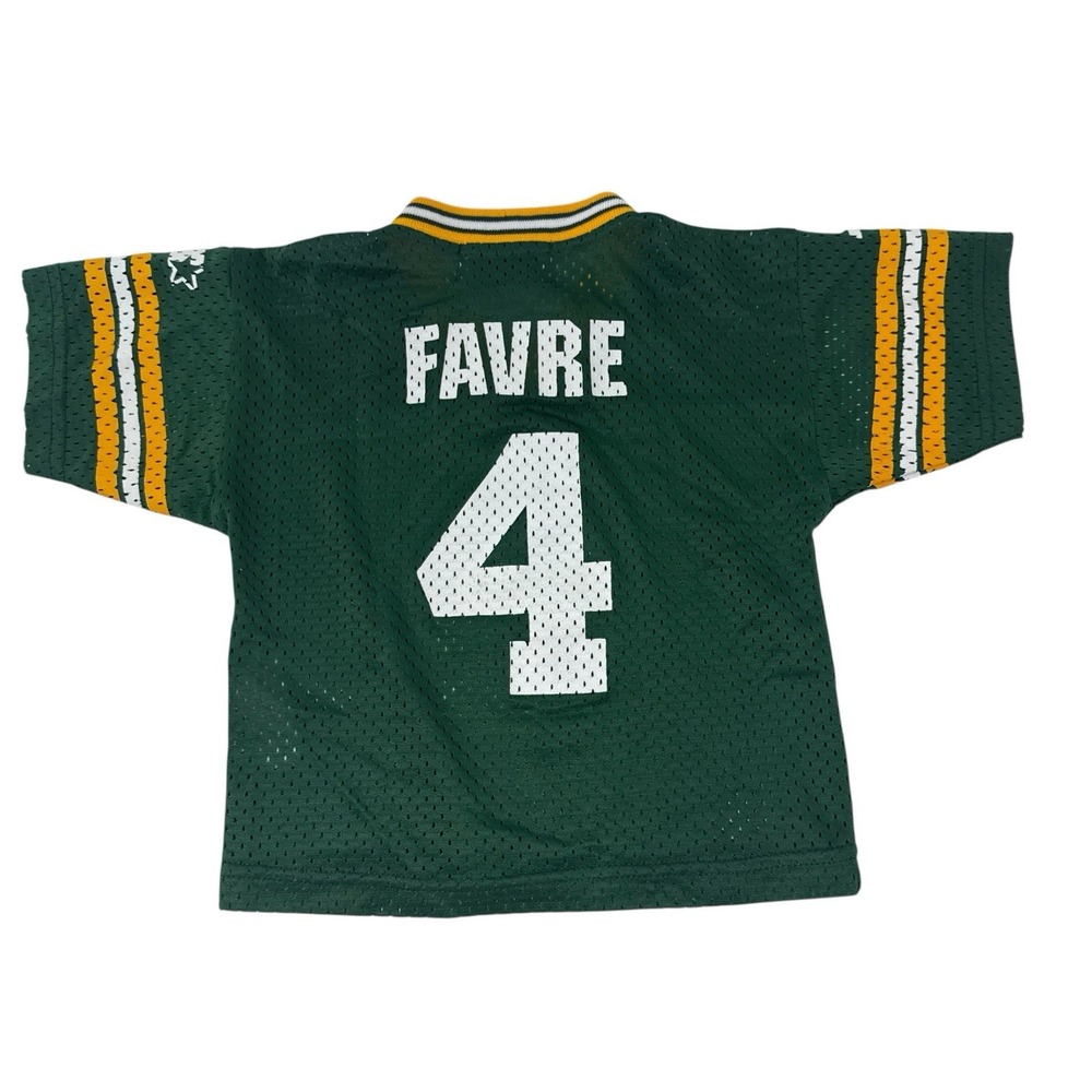 Vintage Brett Favre #4‎ Green Bay Packers NFL Football Starter Jersey 18M